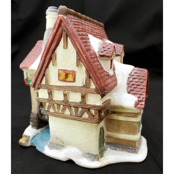 Cobblestone Corners MILLHOUSE Small Christmas Village waterwheel building 4.5"hi - Picture 3 of 7